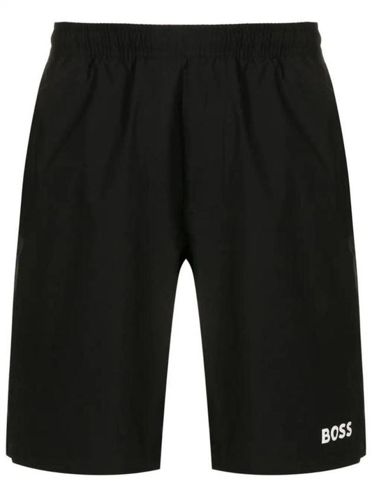 Tennis Stretch Shorts Black - HUGO BOSS - BALAAN 1