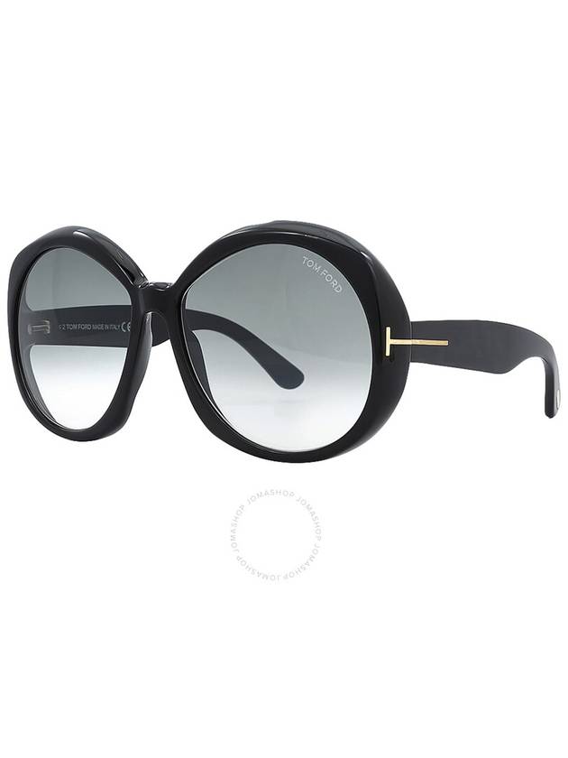 Tom Ford Annabelle Smoke Gradient Oversized Ladies Sunglasses FT1010 01B 62 - TOM FORD - BALAAN 3