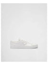 Triangle Logo Leather Re-Nylon Low Top Sneakers White - PRADA - BALAAN 2