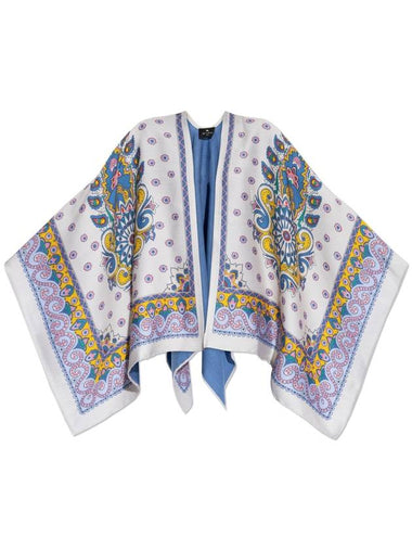 Etro Wool Poncho, Women's, Multicolour - ETRO - BALAAN 1