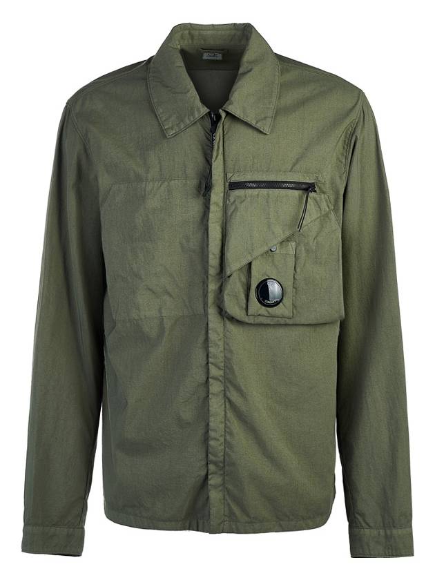 Tylon P Lens Overshirt Zip Up Jacket Green - CP COMPANY - BALAAN 2