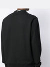 Lens Wappen Neck Logo Sweatshirt Black - CP COMPANY - BALAAN.