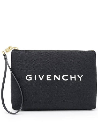 Logo Print Large Pouch Bag Black - GIVENCHY - BALAAN 2