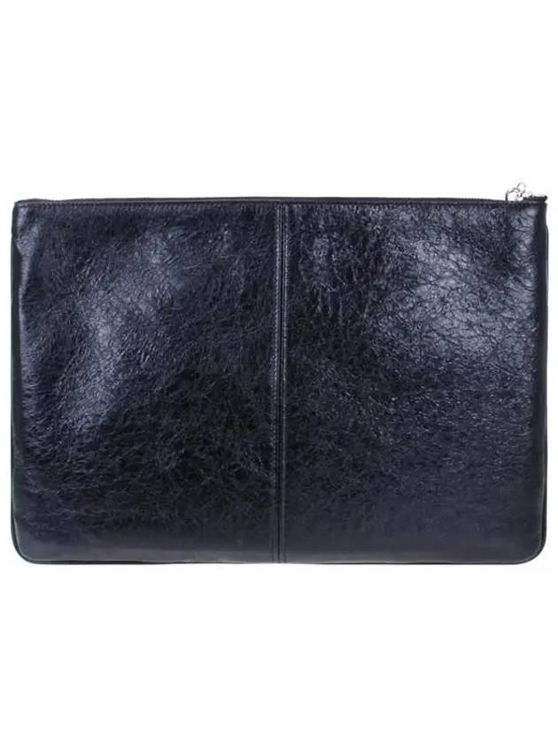 Le Cagol Large Clutch Bag Black - BALENCIAGA - BALAAN.