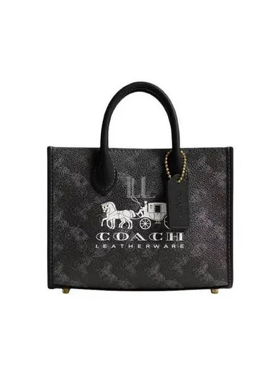 Ace Tote 17 Horse And Carriage Tote Bag Black - COACH - BALAAN 2