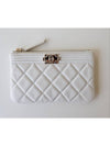 Boy mini pouch white gold AP0963 - CHANEL - BALAAN 1