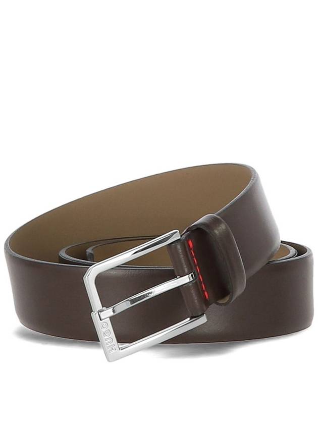 Logo Leather Belt Brown - HUGO BOSS - BALAAN 1