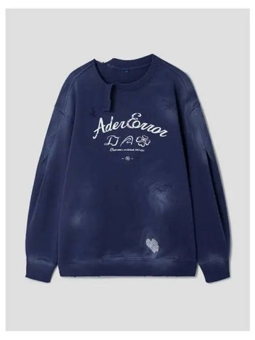 Men s Sweatshirt Navy Domestic Product - ADER ERROR - BALAAN 1