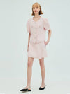 Tweed Wrap Shorts Pink - OPENING SUNSHINE - BALAAN 5