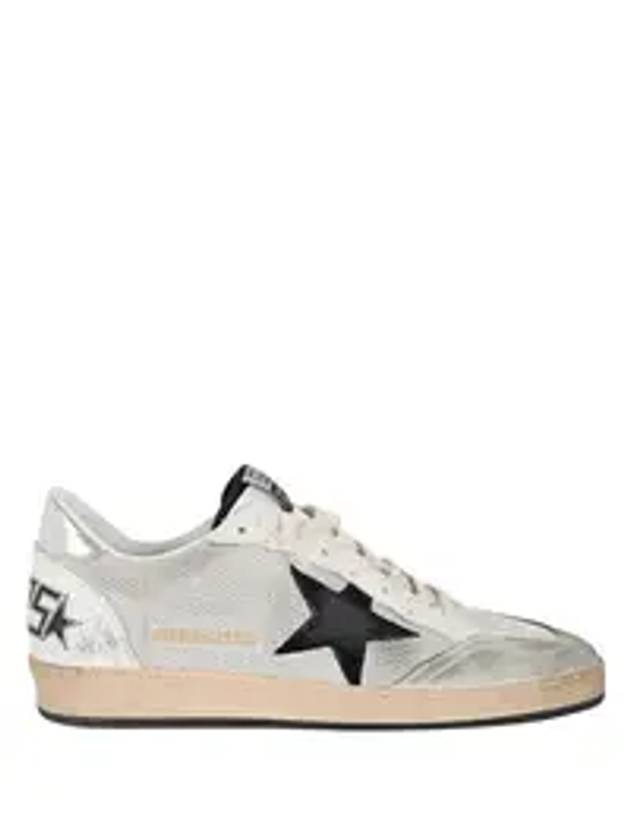 Ball Star Suede Star Laminate Low Top Sneakers Grey - GOLDEN GOOSE - BALAAN 3