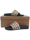 Check Furley Slippers Beige - BURBERRY - BALAAN 11