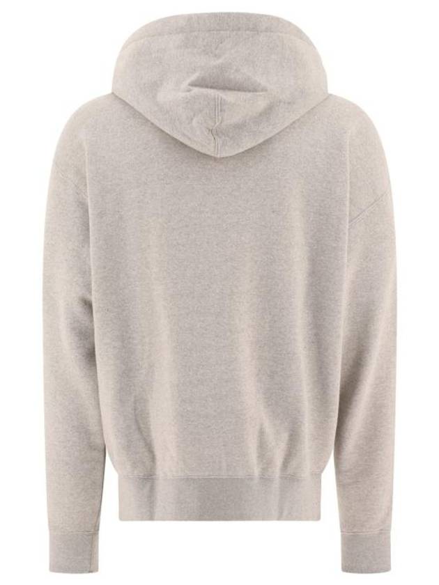 Logo Patch Cotton Zip-up Hoodie Light Grey - JIL SANDER - BALAAN 3