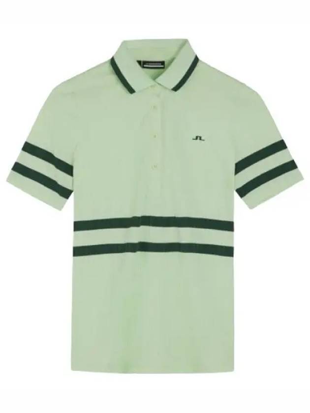 Women's Moira Polo Shirt Patina Green - J.LINDEBERG - BALAAN 2