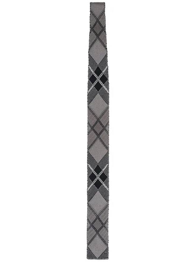 Silk Knit Tartan Jacquard Tie MNL048K Y4003 035 - THOM BROWNE - BALAAN.