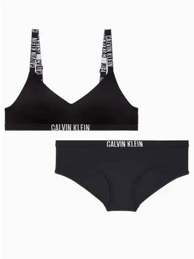 Underwear Women s Intense Power Micro AF Bralette H E Set Black - CALVIN KLEIN - BALAAN 1