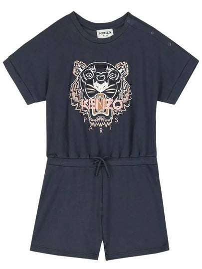 Kids Tiger Logo Playsuit Navy K14202 082 - KENZO - BALAAN 2