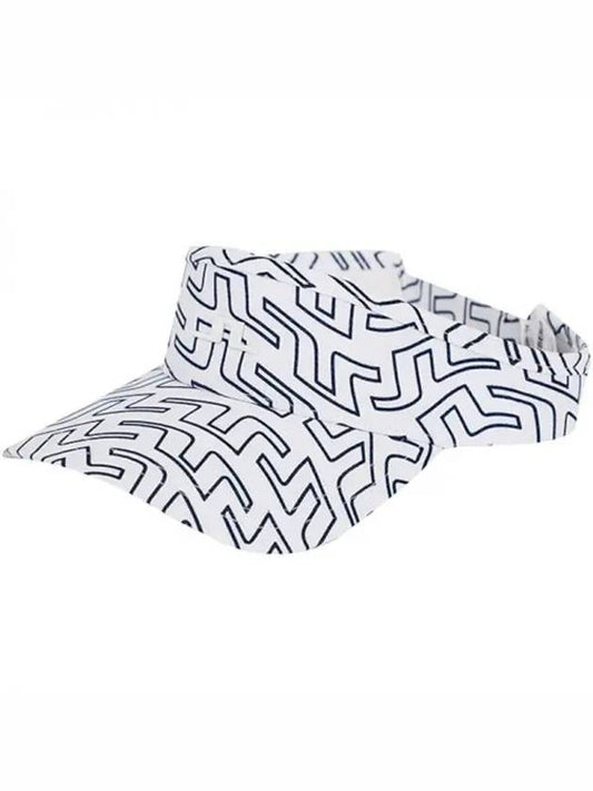 Golf Samir Print Visor White - J.LINDEBERG - BALAAN 2