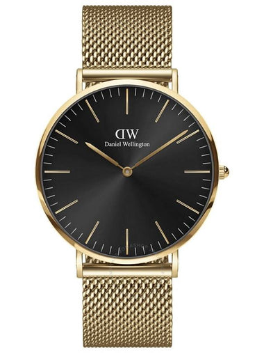 Daniel Wellington Classic Mesh Onyx Quartz Black Dial Men's Watch DW00100631 - DANIEL WELLINGTON - BALAAN 1