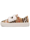 Kids Vintage Check Velcro Sneakers Beige - BURBERRY - BALAAN 3