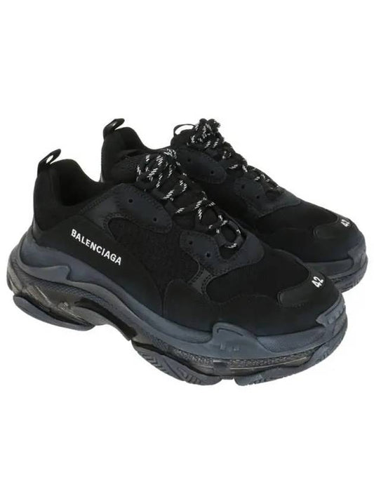 Triple S Sneakers Clear Sole Black - BALENCIAGA - BALAAN.