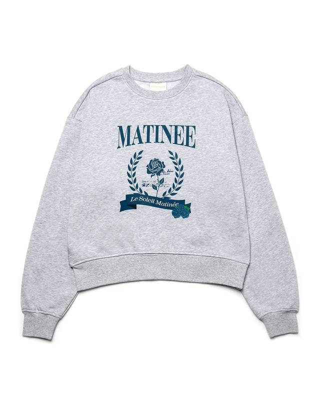 Brushed Options Matinee Classic Rose Sweat Shirts MELANGE GRAY - LE SOLEIL MATINEE - BALAAN 1