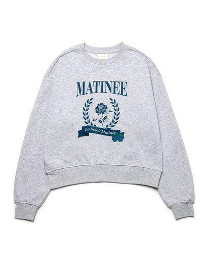 Brushed Options Matinee Classic Rose Sweat Shirts MELANGE GRAY - LE SOLEIL MATINEE - BALAAN 2