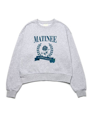 Brushed Options Matinee Classic Rose Sweat Shirts MELANGE GRAY - LE SOLEIL MATINEE - BALAAN 1