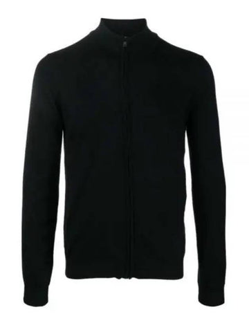 slim fit zip-up knit jacket IN virgin wool 50474193 001 jacket - HUGO BOSS - BALAAN 1