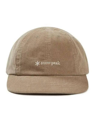 Corduroy 8 panel ball cap Brown S23WUFBC62 - SNOW PEAK - BALAAN 1