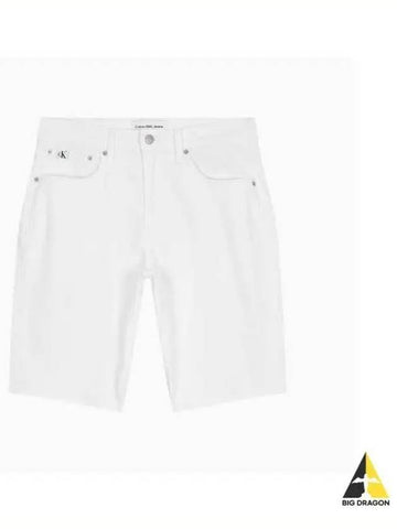 JEANS Men s White 37 5 Functional Denim Shorts J325422 1AA - CALVIN KLEIN - BALAAN 1