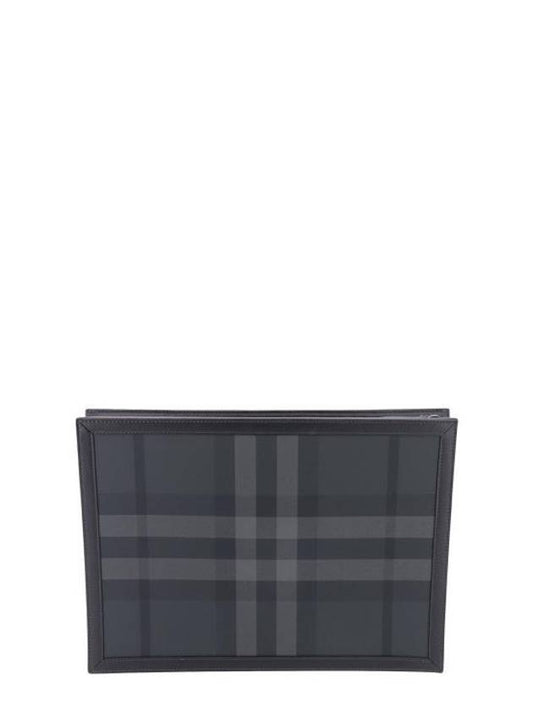 Check pattern clutch bag - BURBERRY - BALAAN.