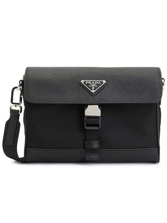 Re-Nylon Saffiano Shoulder Bag Black - PRADA - BALAAN 2