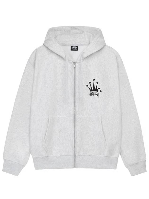 Regal Crown Hooded Zip Up 2024 Ash Women - STUSSY - BALAAN 2