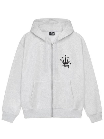 Regal Crown Hooded Zip Up 2024 Ash Women - STUSSY - BALAAN 2