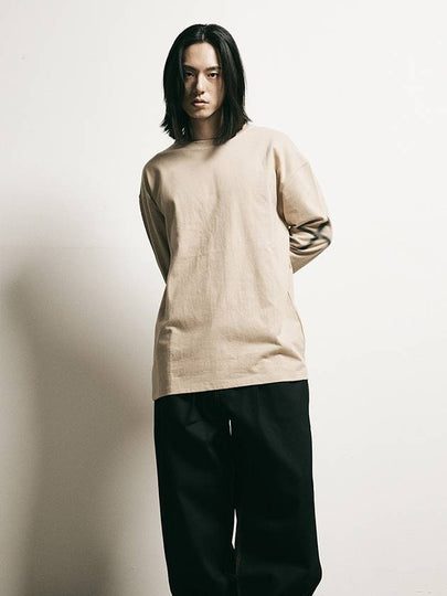 Cross F Long Sleeve T-Shirt Beige - FFEFF STUDIO - BALAAN 2