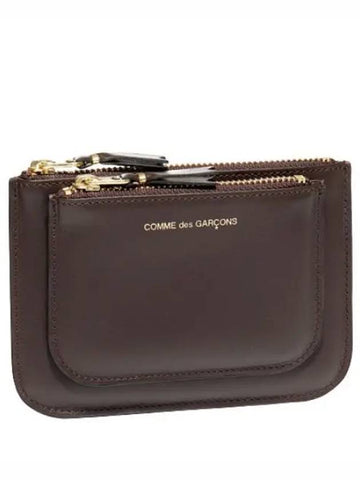 Outside pocket zipper wallet women s card - COMME DES GARCONS - BALAAN 1