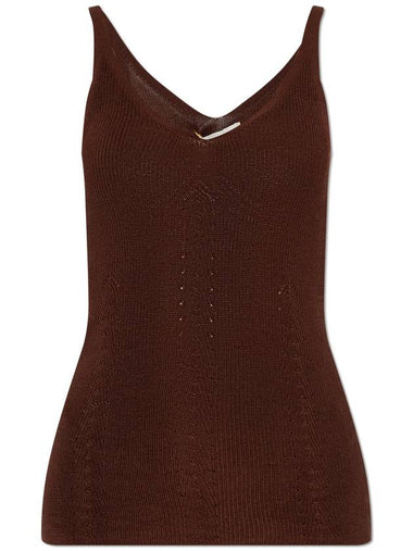 Aeron Ribbed Top Freesia, Women's, Brown - AERON - BALAAN 1