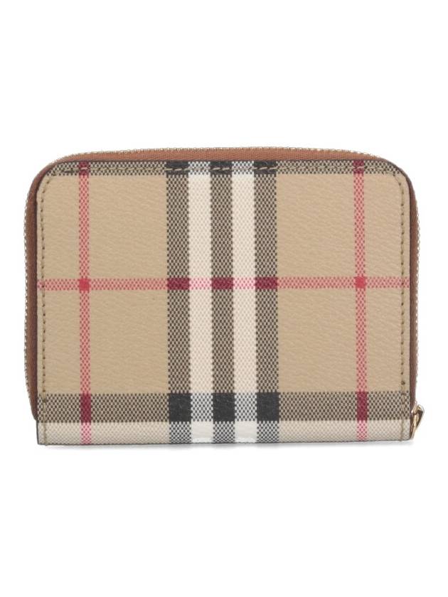 Check Zip Around Small Half Wallet Archive Beige - BURBERRY - BALAAN 4