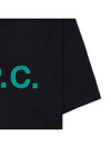 VPC Logo Organic Cotton Short Sleeve T-Shirt Black - A.P.C. - BALAAN 7