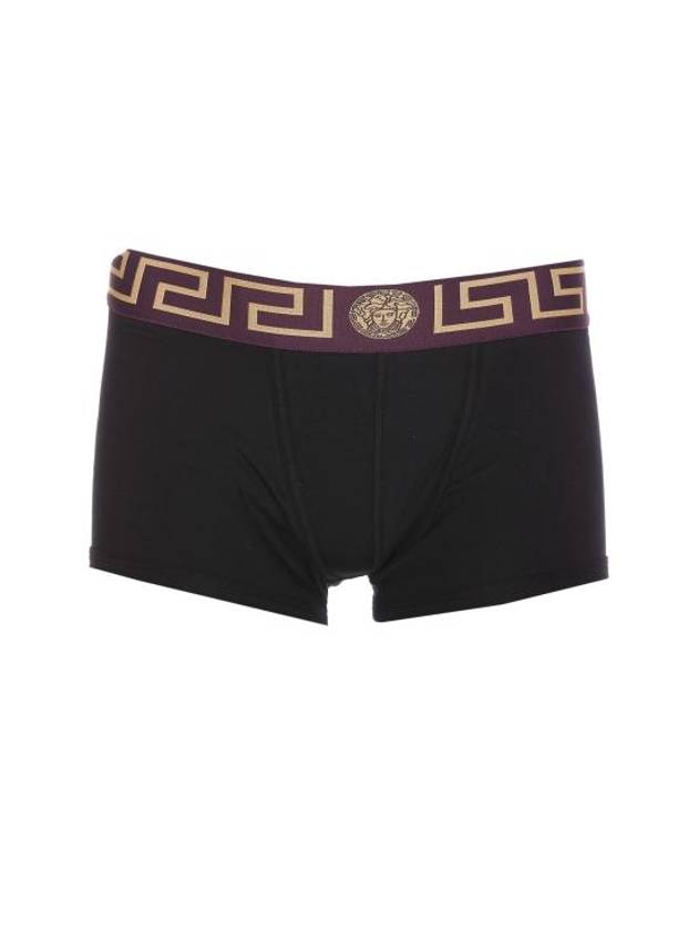 Greca Border Trunk Briefs Black Wine - VERSACE - BALAAN 1