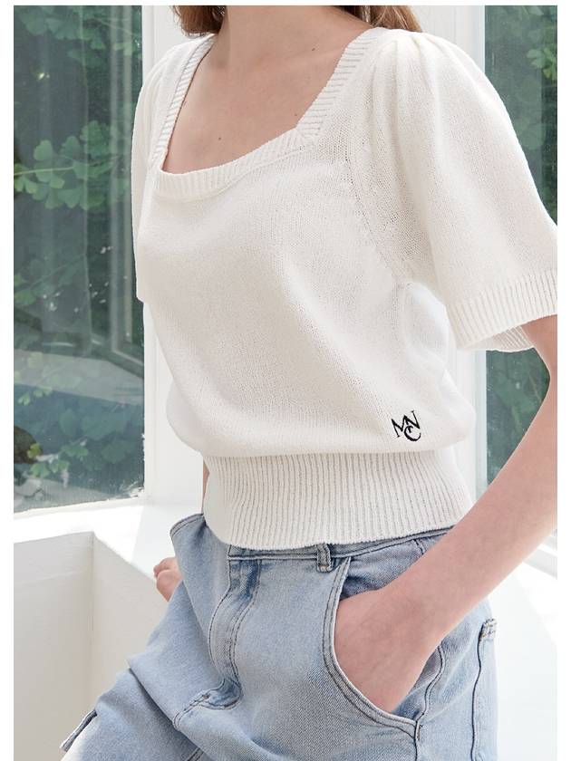 Lilt square neck knit - MICANE - BALAAN 2