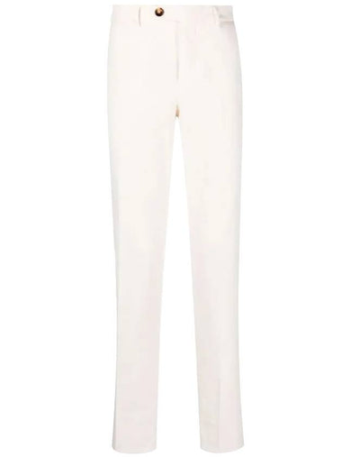 Cotton Chino Straight Pants Beige - BRUNELLO CUCINELLI - BALAAN 1