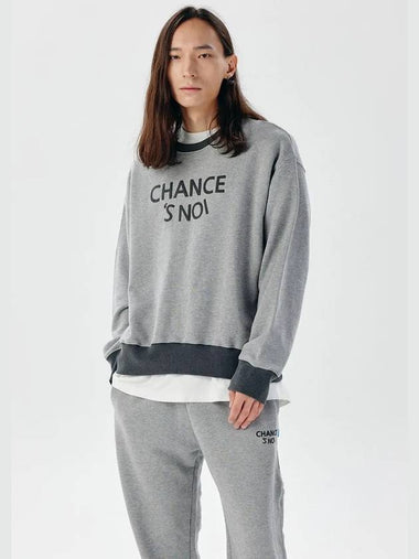 Unisex CHMXMTM Snowy Sweatshirt Mix Gray - CHANCE'S NOI - BALAAN 1