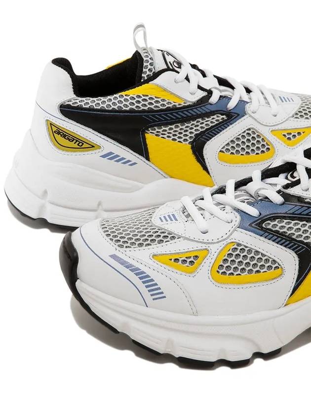 Marathon Runner Low Top Sneakers White Yellow - AXEL ARIGATO - BALAAN 5