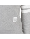 Engineered 4 Bar Stripe Loopback Jersey Knit Crewneck Sweatshirt Light Grey - THOM BROWNE - BALAAN 10