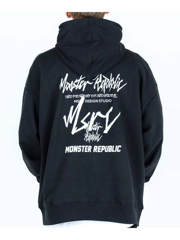 Movement Lettering Hoodie Black - MONSTER REPUBLIC - BALAAN 1