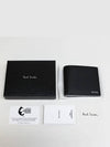 Logo Two-Tone Leather Wallet Black - PAUL SMITH - BALAAN 7