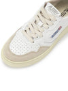 Medalist Leather Suede Low Top Sneakers White Pink - AUTRY - BALAAN 8