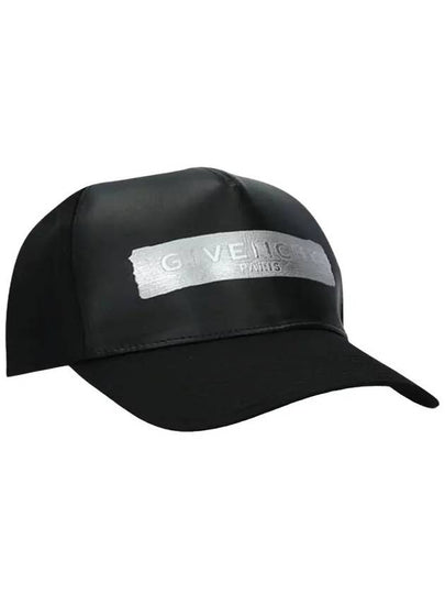 Tape Logo Leather Base Ball Cap Black - GIVENCHY - BALAAN 2