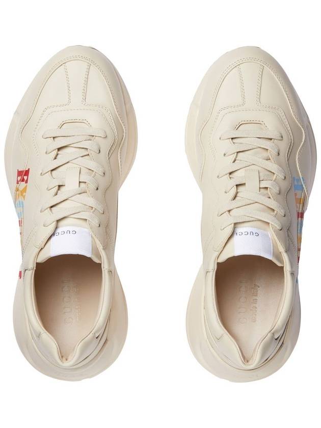 Rhyton Print Low Top Sneakers Ivory - GUCCI - BALAAN 5